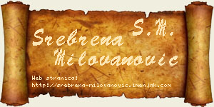 Srebrena Milovanović vizit kartica